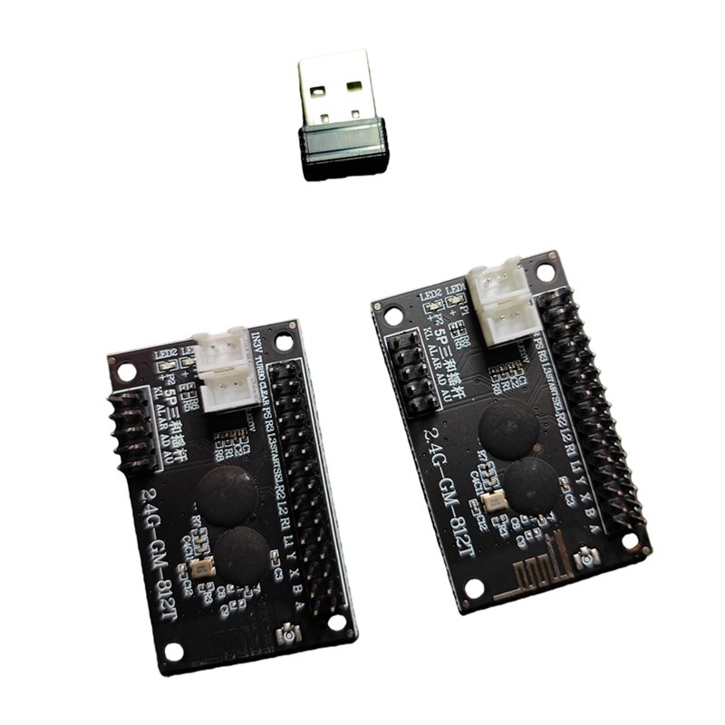 Joystick Arcade Parts - A99E-2.4G 무선 2인용 아케이드 USB 아케이드
