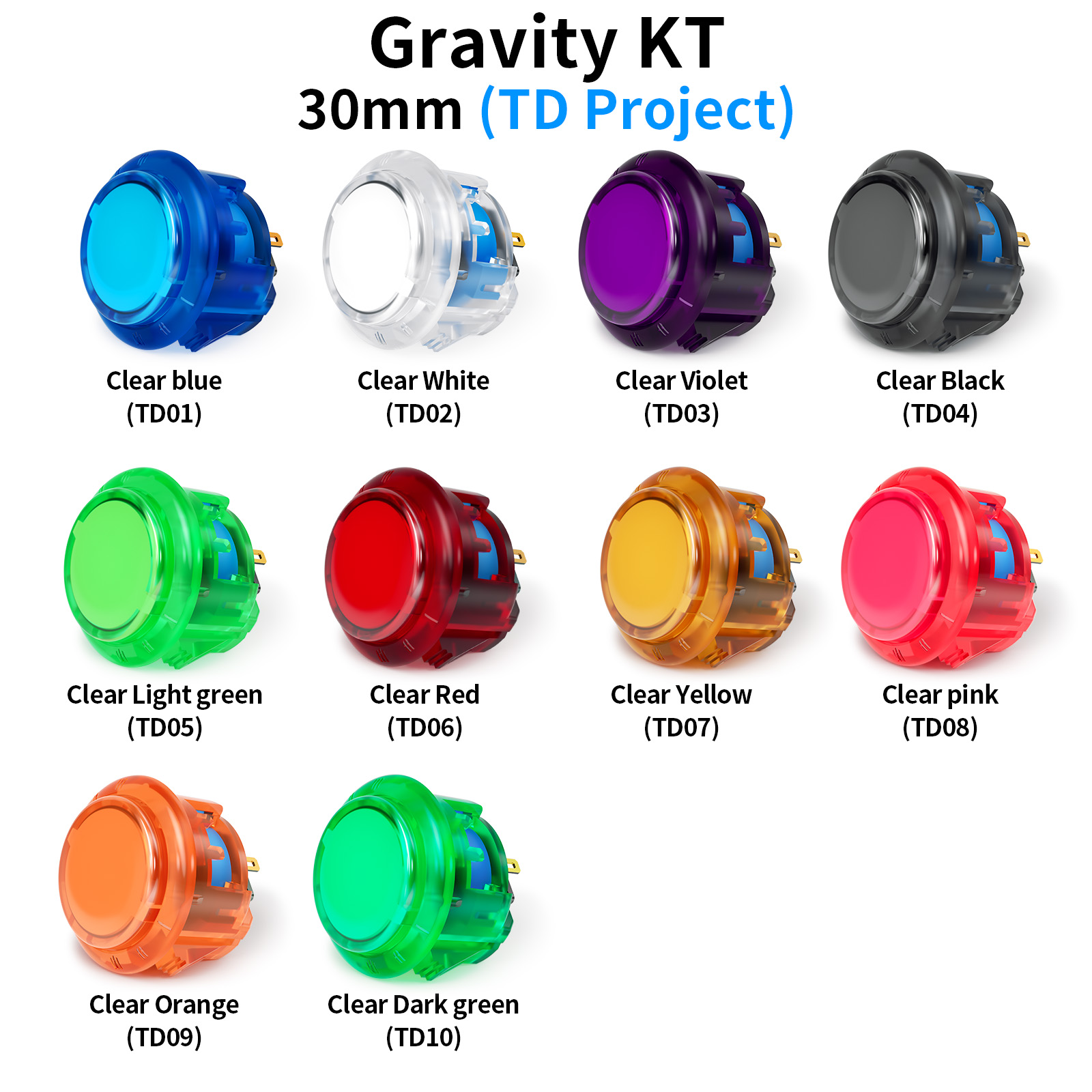 Joystick Arcade Parts - Qanba 중력 KT 아케이드 버튼 음소거