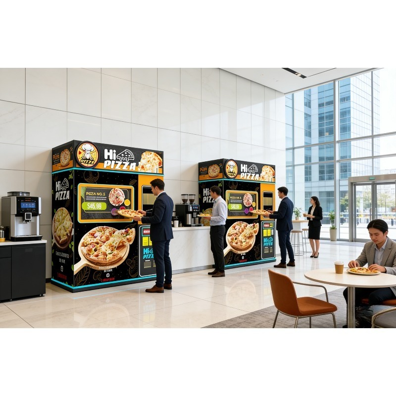 Commercial Vending Machine - 자동 피자 제조 자판기, 신선한 핫
