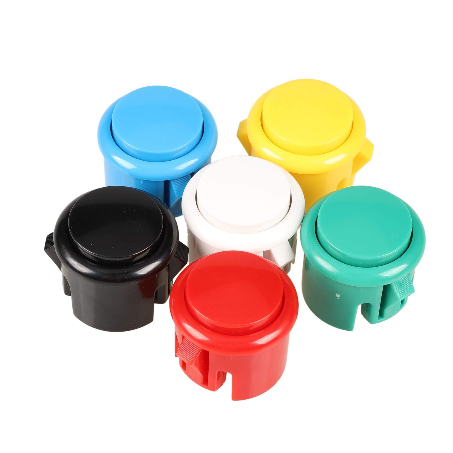 100 개 아케이드 버튼 30mm 24mm 복사 san - Joystick Arcade Parts 리뷰 및 가격