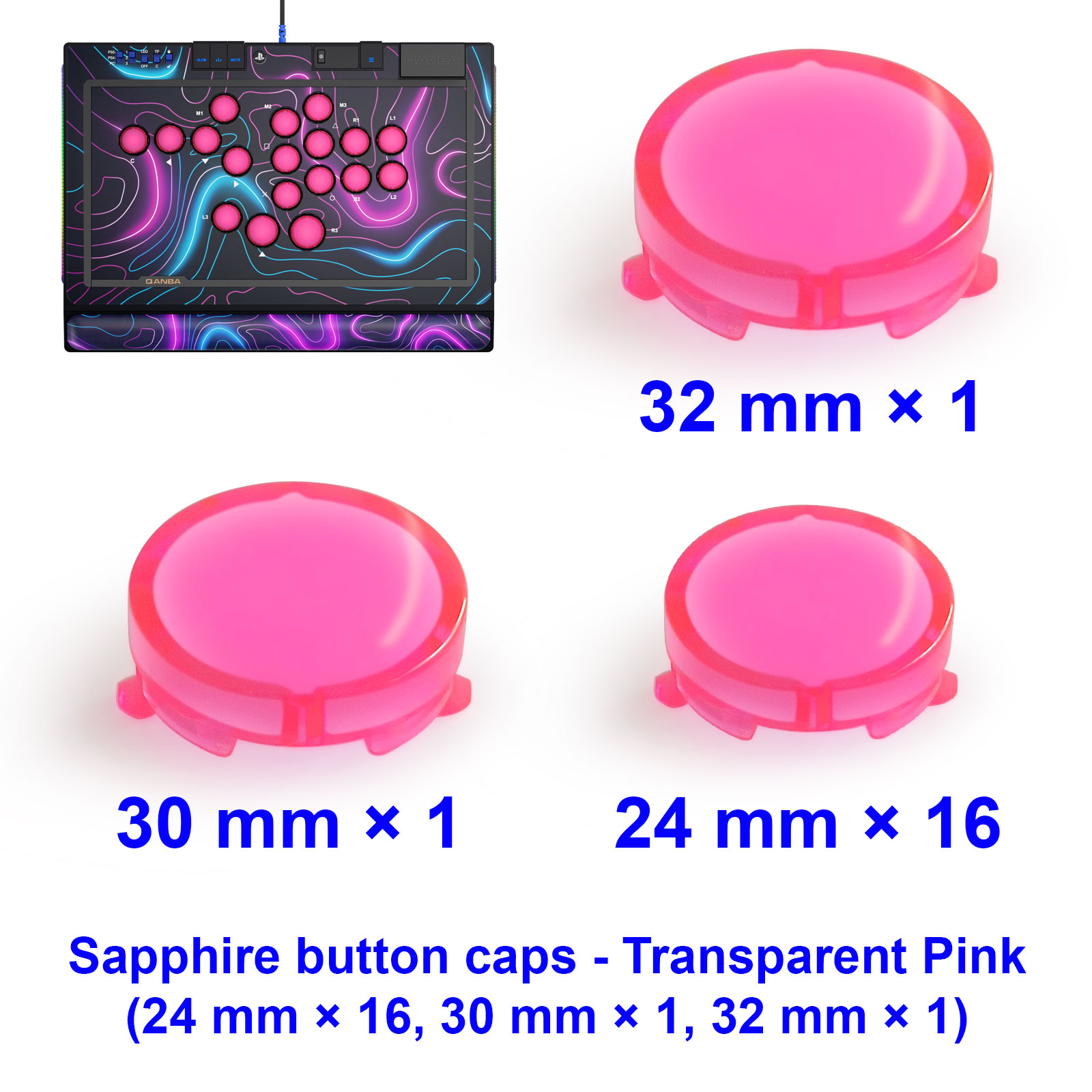 QANBA 사파이어 S1 버튼 캡 아케이드 게임 액세서 - Joystick Arcade Parts 리뷰 및 가격