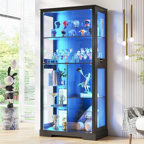 71인치 유리 진열장(RGB 조명 포함, 수집품용) - - Glass Cabinet Display 리뷰 및 가격